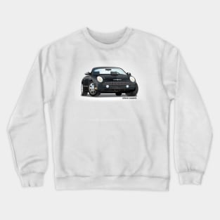 2002-2005 Retro Ford Thunderbird Black on White Crewneck Sweatshirt